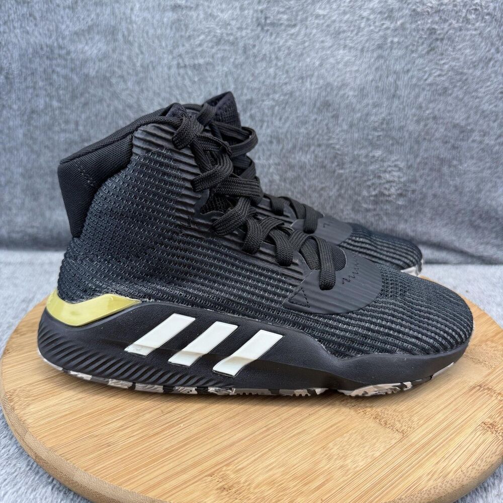 Adidas Pro Bounce 19 2.0 Shoes Mens Size 5 Black Basketball Sneakers F97282